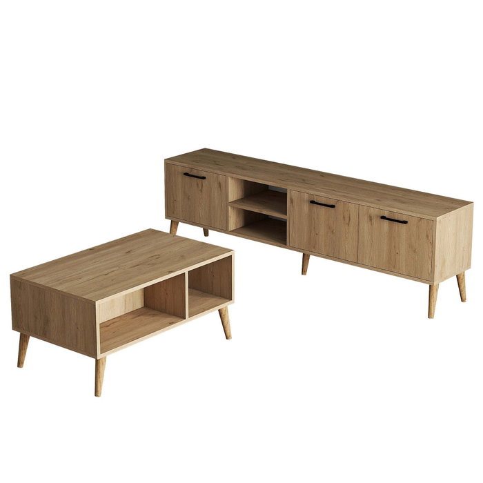 Hanah Home Set 1587-2076 de Muebles de Salón en Roble Hanah Home Set 1587-2076 de Muebles de Salón en Roble